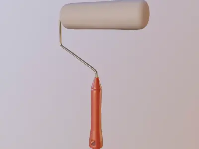Roller Paint Brush 3D model