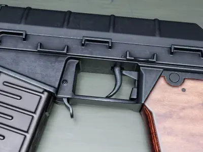 VSS rifle Low-poly 3D model