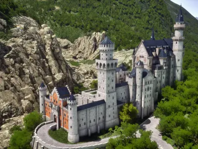 Castle Neuschwanstein Germany 3D model