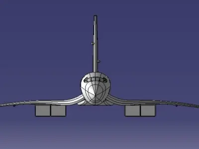 Avion Concorde 3D print model