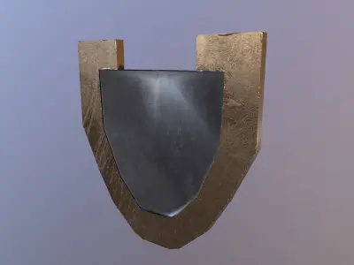 Low Poly Shield Free low-poly 3D model