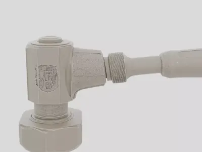 Industrial Factory Valve Hand Lever for 3D print 3D model