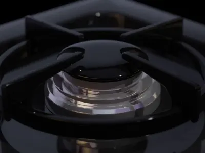 Gas Stove Flames 3D model