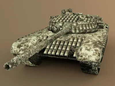 3d T72b Tank For Game Modeling And Designing Free 3D model