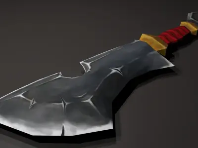 Stylized Sword Low-poly 3D model get