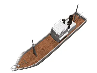 Fishing boat 3D model by fumio-yamazaki