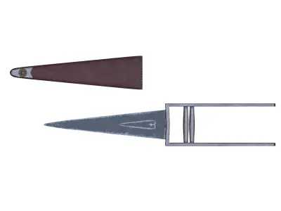 Katyar - Traditional Indian Dagger Low-poly 3D model