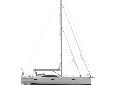 Offshore Sailing Yacht 3D model