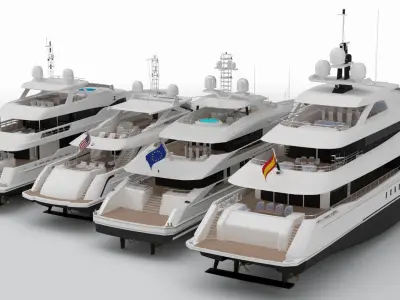 Collection Yachts September 2024 3D model