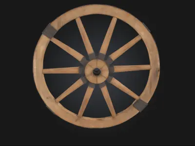 Timeless Wheel  A Symbol of Motion Through the Ages 3D model