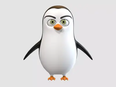 cartoon boy penguin  3D model