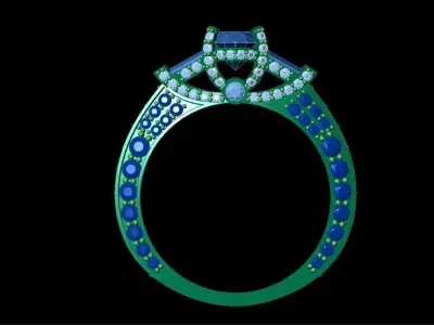 Diamond Ring 01 3D print model purchase