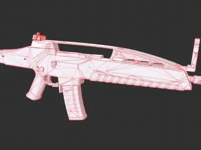 HK Light Rifle 8 Low-poly 3D model