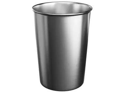 Stainless Steel Trash Can 3D model