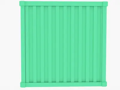 Cargo Container Low-poly 3D model from CGTrader