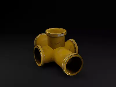 Pipe Joint Free low-poly 3D model