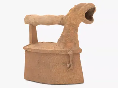 Old Rusty Iron Low-poly 3D model