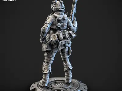 Throbbing Blade Female Pilot 100mm and 32mm 3D print model