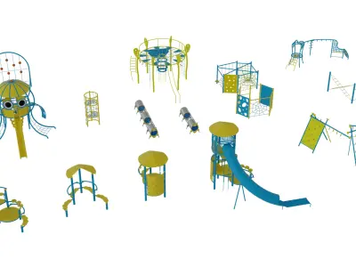 Ultimate 3D Park - Playground Mega Pack 3D model