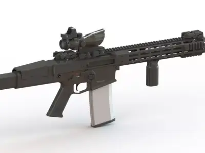 Rifle WZ2022 308 a4 3D model