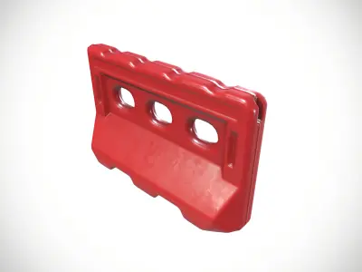 Barrier 2 Low-poly 3D model purchase