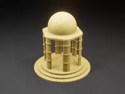 Gazebo  Low-poly 3D model