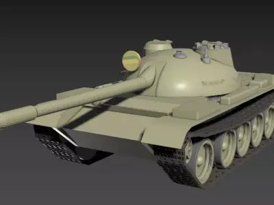 T-55A tank 3D model