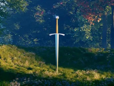 Medieval Arming Sword Type XVa 3D model