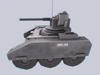 Unmanned Mini Tank Low-poly 3D model from CGTrader