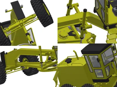 Heavy Equipment - road-grader 3D model