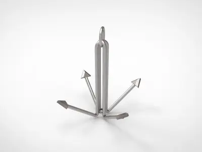 Grapnel Anchor 3D model