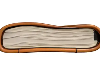 Vintage Leather Journal with Clasp Low-poly 3D model