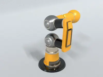 laos Mechanical arm robot Low-poly 3D model