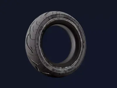 Vehicle Tyre 3D model by DailyAssets from CGTrader