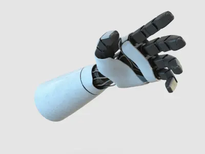  Robot Hand High Quality Photorealistic 3D Model 