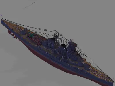 IJN Haruna 3D model
