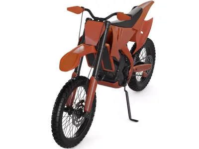 Motocross Motorcycle 3D model get