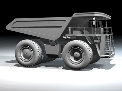 Mine dumper truck 3D model