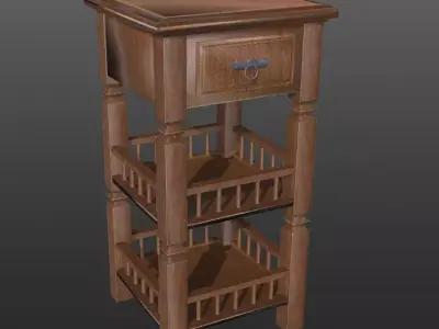 Console Table Low-poly 3D model