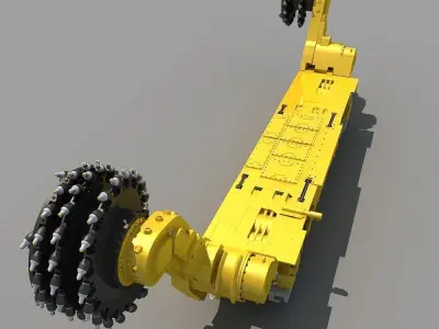 Coal Mining Machine 3D model
