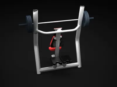 Bench Vertical 3D model