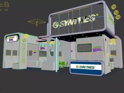Exhibition - Size - 9X7-3DMAX2009-002 3D model
