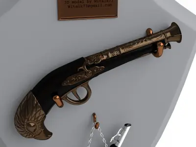 Musket stand 3D model