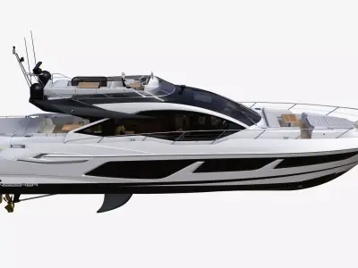 Luxury Motor Sport Yacht 3D model