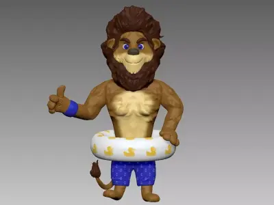 lion leo 3D model