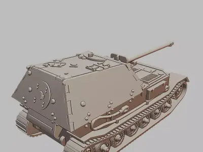 Ferdinand Heavy Tank Destroyer 3D Printable Model 3D print model