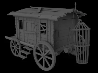 Carriage 3D model shop