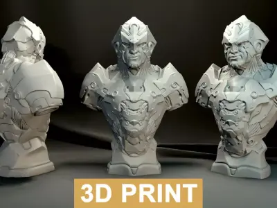 SCI FI Bust Creature  3D print model purchase