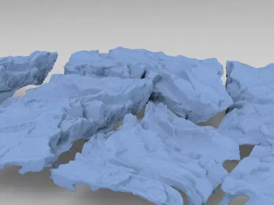 Dantes Hells cracked Ground 1 3D model