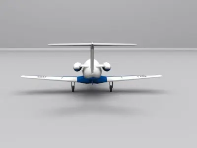 embraer phenom 100 Low-poly 3D model